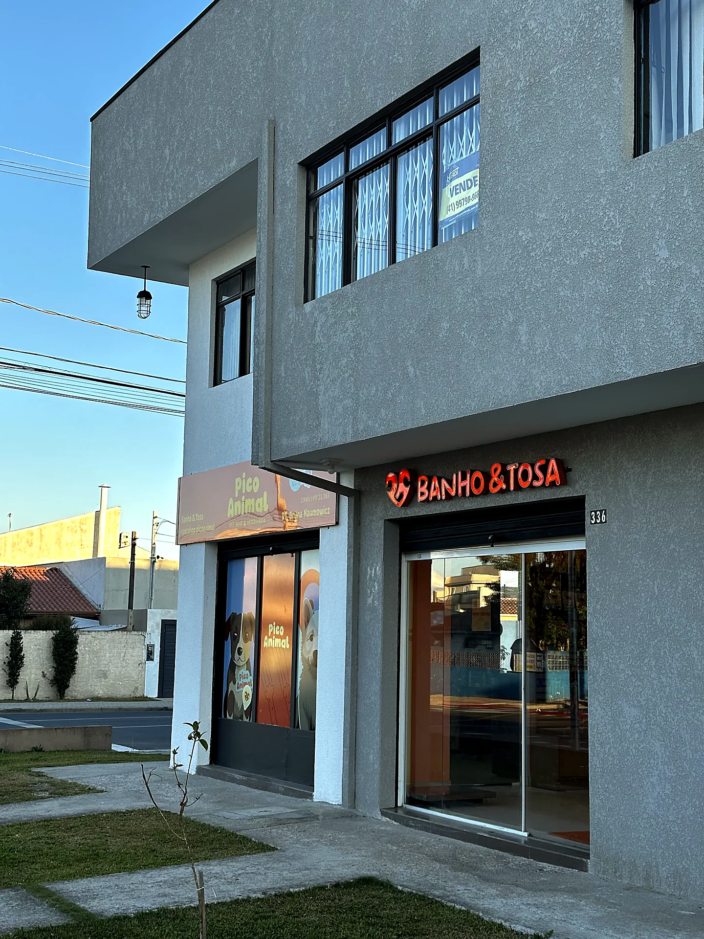 Fachada do Pico Animal na Rua Osmário de Lima 336, Capão da Imbuia, Curitiba